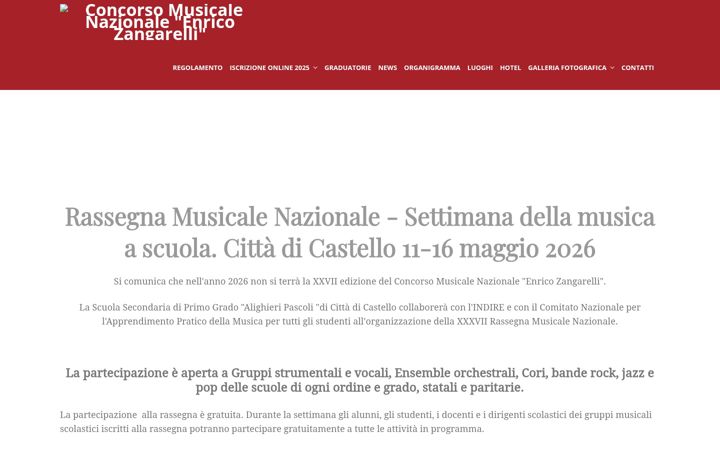 Skjámynd af concorsomusicalezangarelli.it