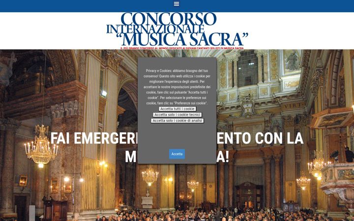 Posnetek zaslona concorsomusicasacra.org