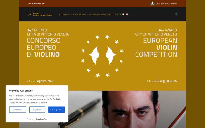 Screenshot of concorsoviolino.it