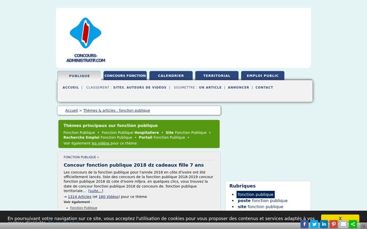 Screenshot of concours-administratif.com