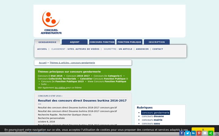 Screenshot of concours-administratif.fr