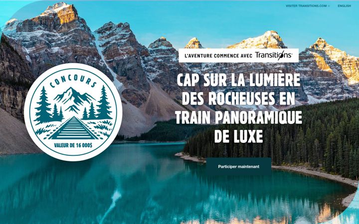 Screenshot of concourstransitions.ca