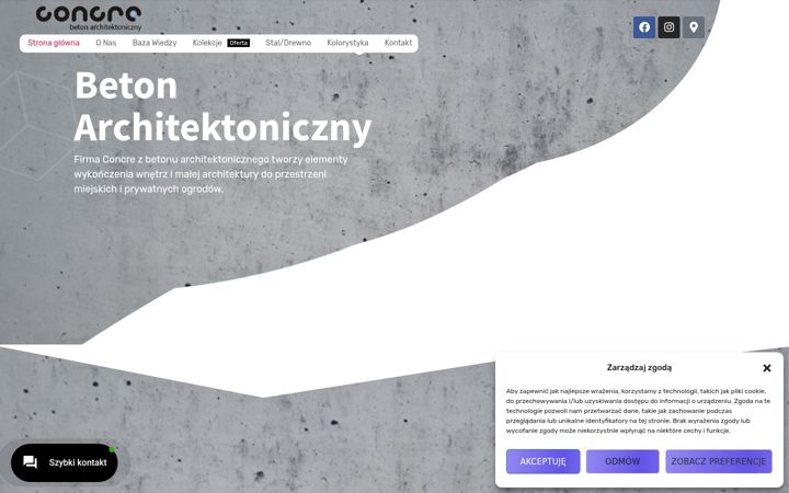 Screenshot of concre.pl