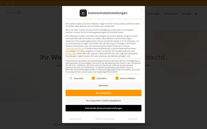 Screenshot of concreativ.de