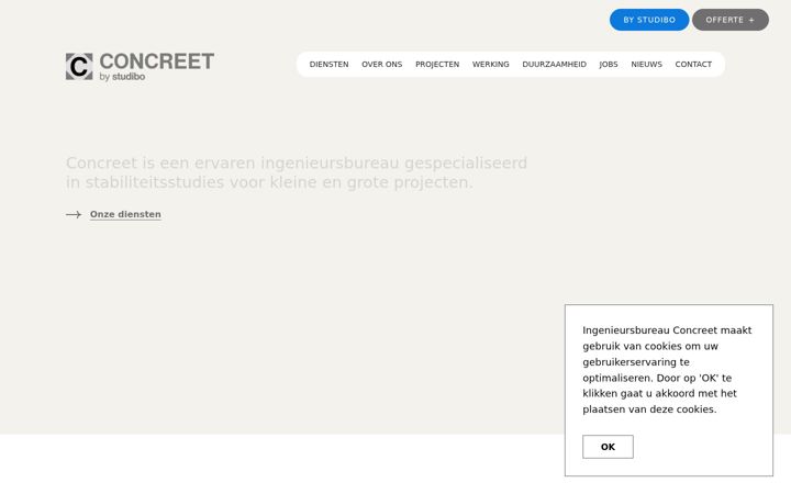 Screenshot of concreetbv.be