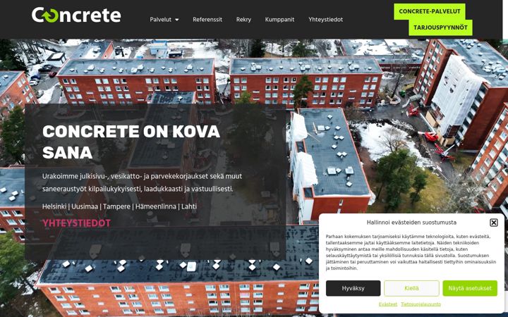 Skærmbillede af concrete.fi