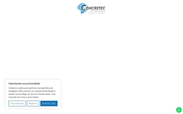 Screenshot stránky concretecpiscinas.com.br