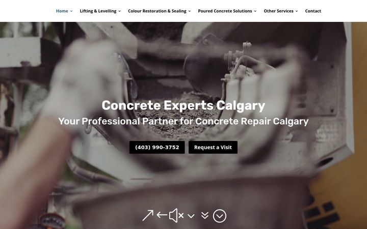 Screenshot of concreteexperts.ca