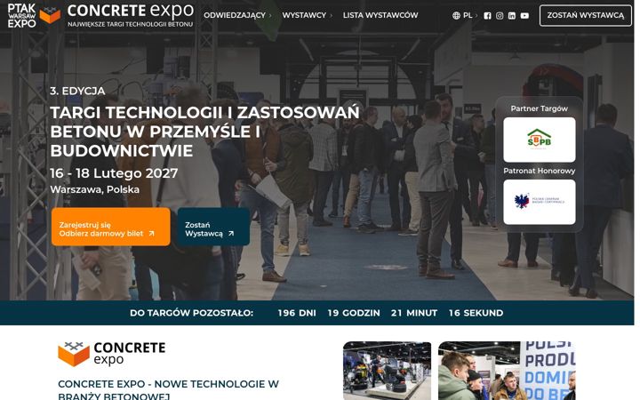 Snímek obrazovky concreteexpo.pl
