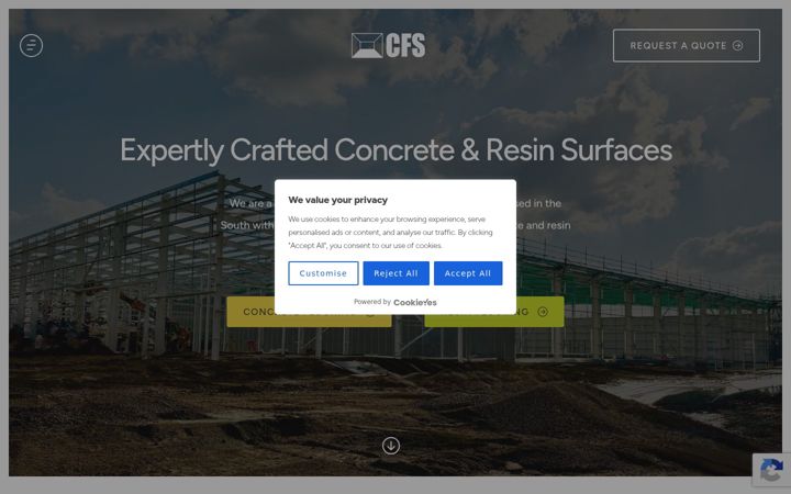 Screenshot of concreteflooringsolutions.co.uk