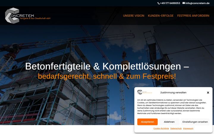 Screenshot of concretem.de