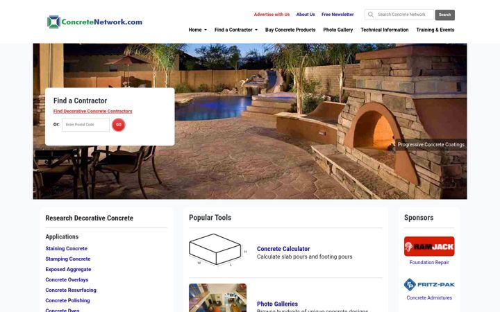 Screenshot of concretenetwork.com