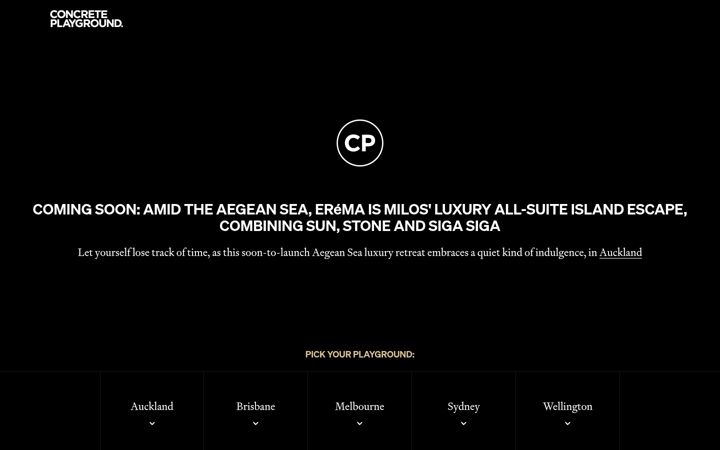 Screenshot of concreteplayground.com
