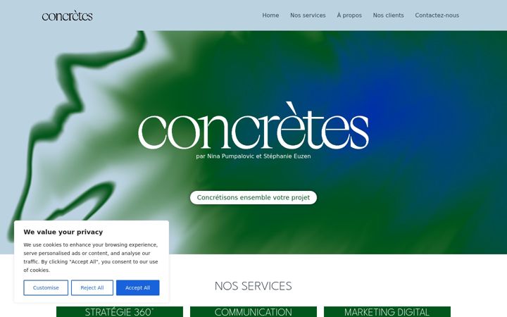 Screenshot of concretes.fr