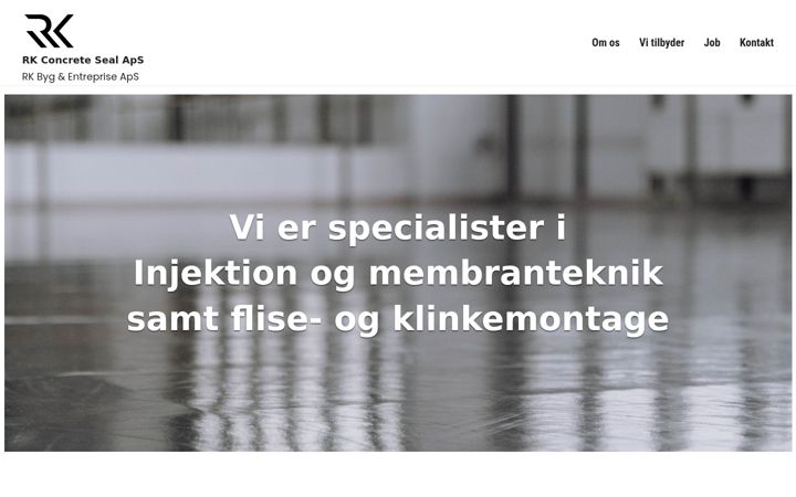 Skjermbilde av concreteseal.dk