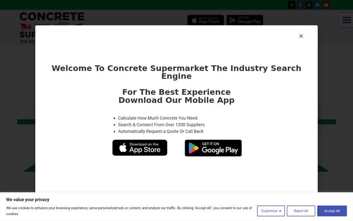Screenshot of concretesupermarket.co.uk