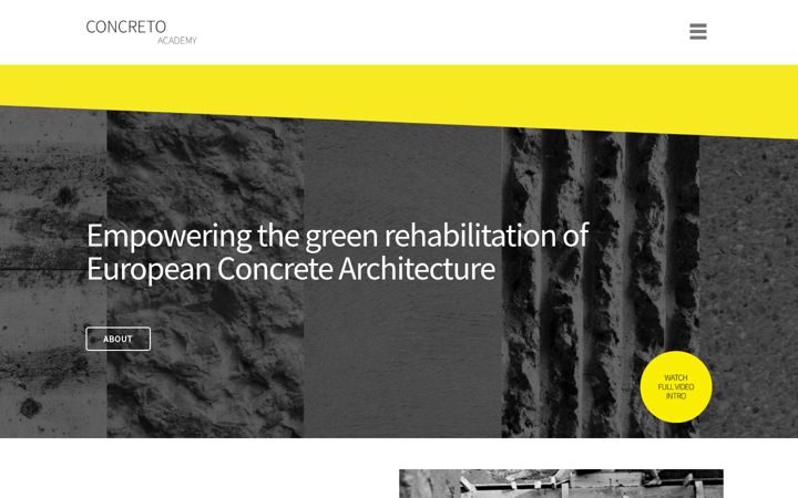 Screenshot of concreto-academy.eu