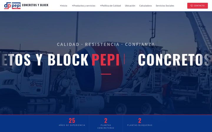 Screenshot of concretospepi.com