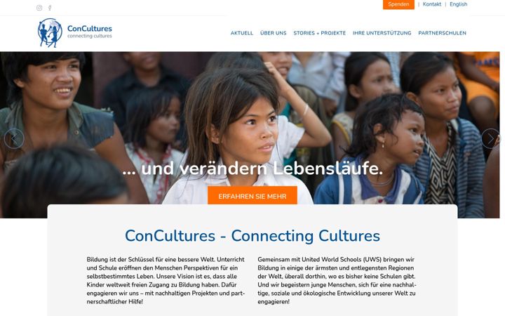 Screenshot of concultures.de