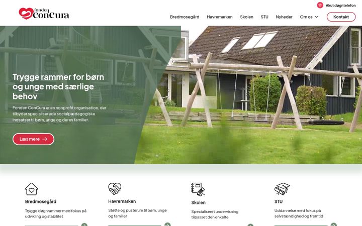 Screenshot of concura.dk