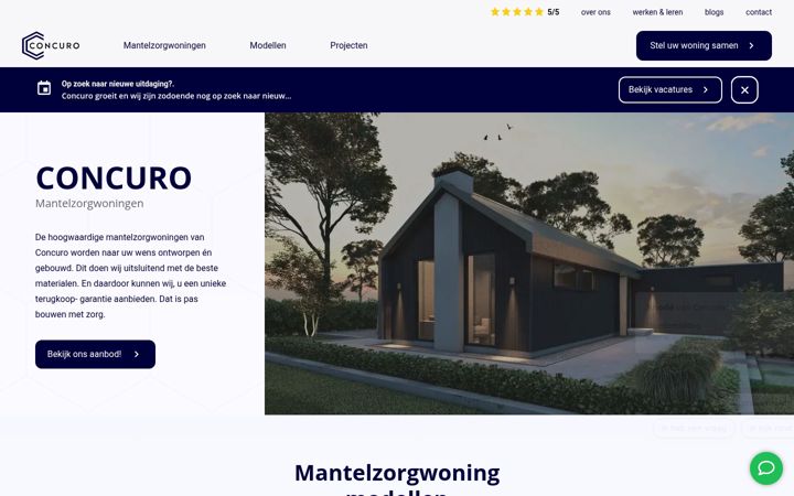 Screenshot of concuro.nl
