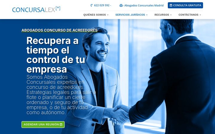 Screenshot of concursalex.org