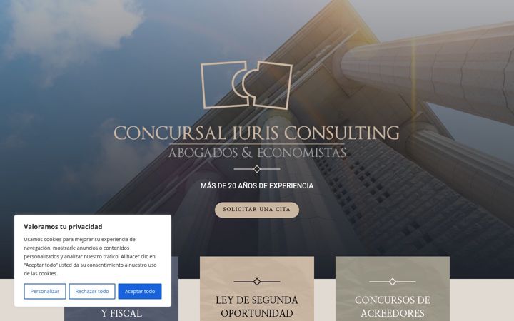 Screenshot of concursaliuris.es