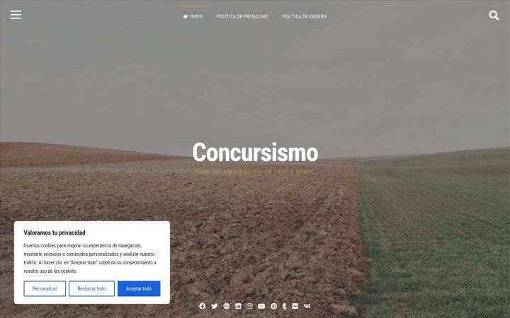 Screenshot of concursismo.com