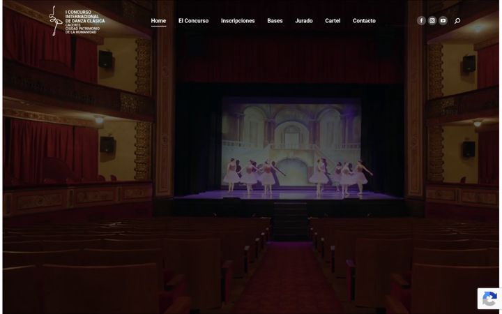 Screenshot of concursodanzacaceres.com