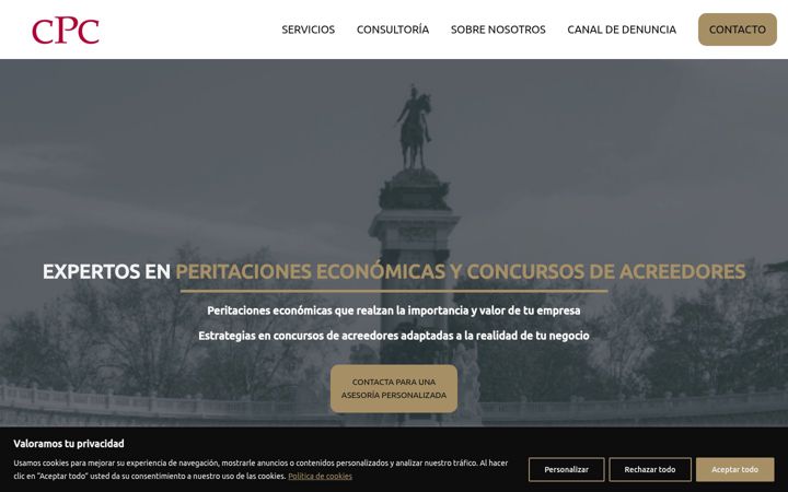 Screenshot of concursosyperitaciones.com