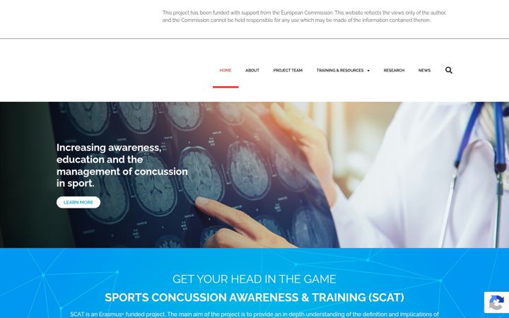 Екранна снимка на concussioninsport.eu