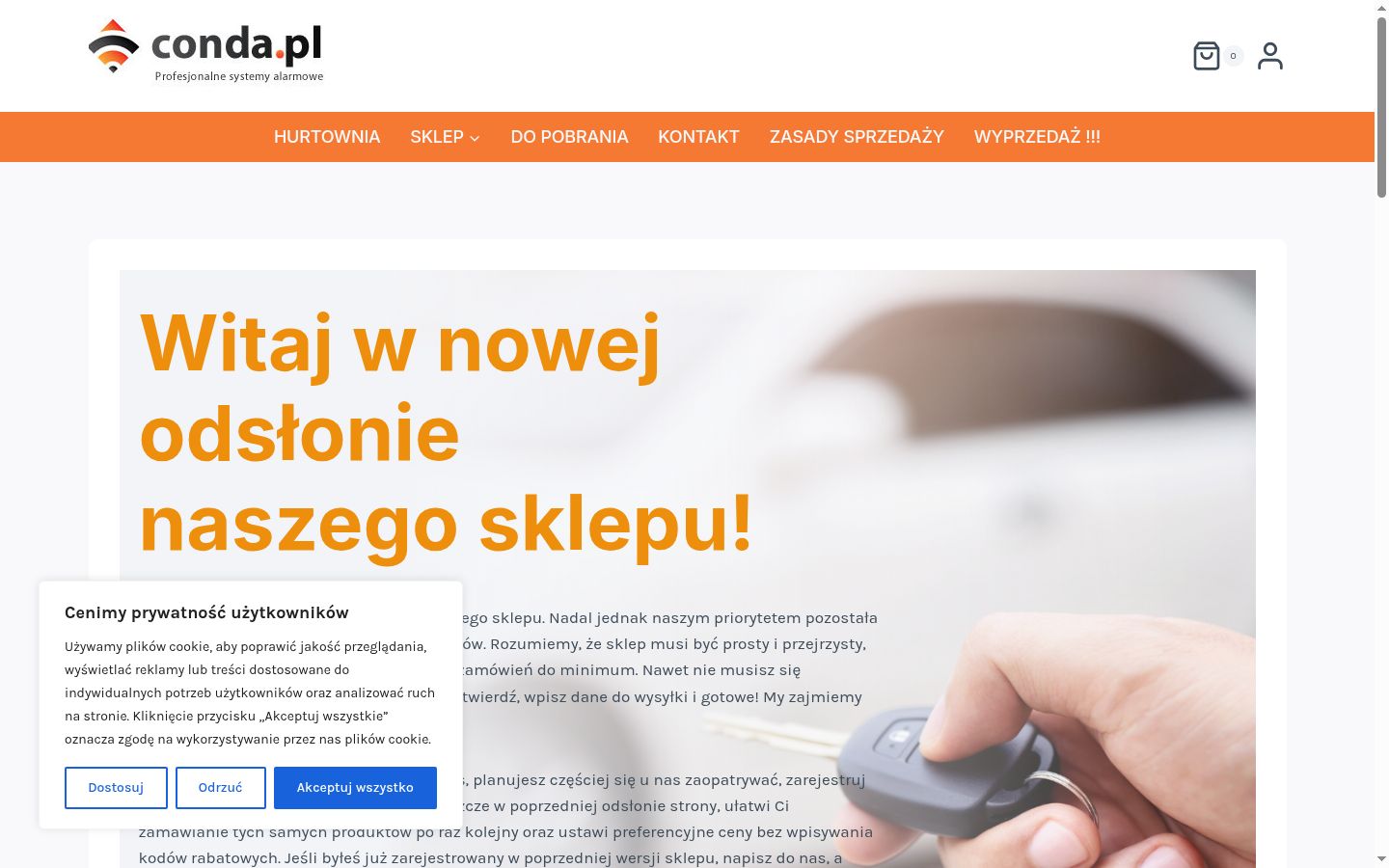 Képernyőkép a bármilyen interakció előtt megjelenő hozzájárulási bannerről