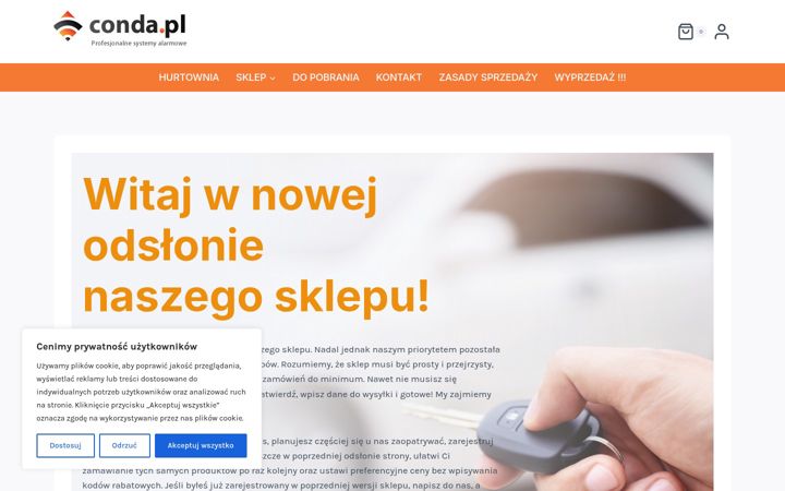 Snímek obrazovky conda.pl