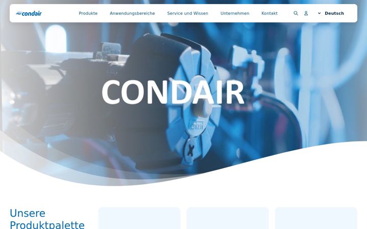Screenshot of condair.de