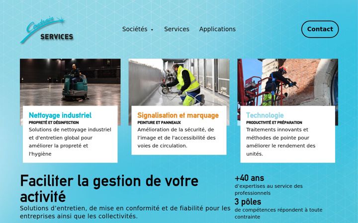 Screenshot of condamin-services.com