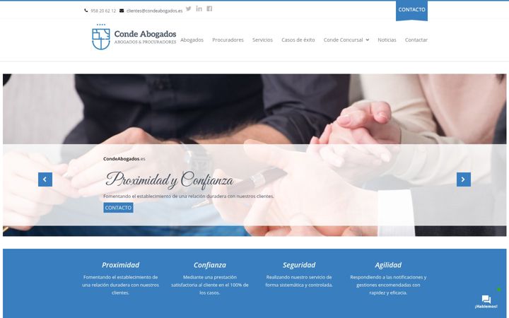 Screenshot of condeabogados.es