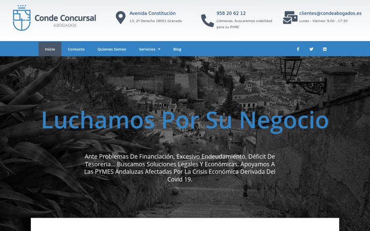 Screenshot of condeconcursal.es