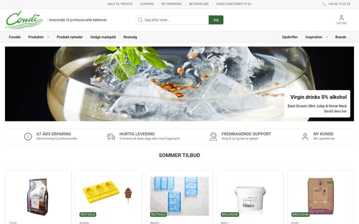 Screenshot of condi.dk