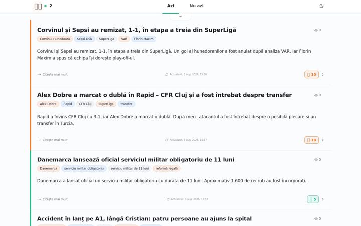 Screenshot of condica.ro