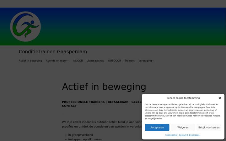 Screenshot of conditietrainen-gaasperdam.nl