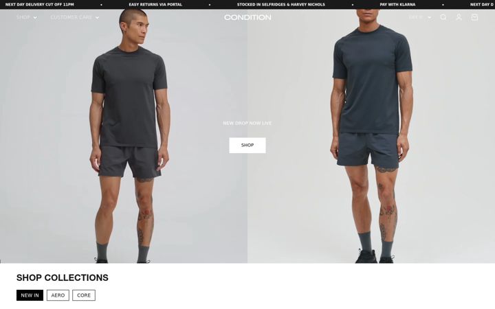 Screenshot of conditionwear.com