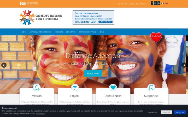 Screenshot of condivisionefraipopoli.org