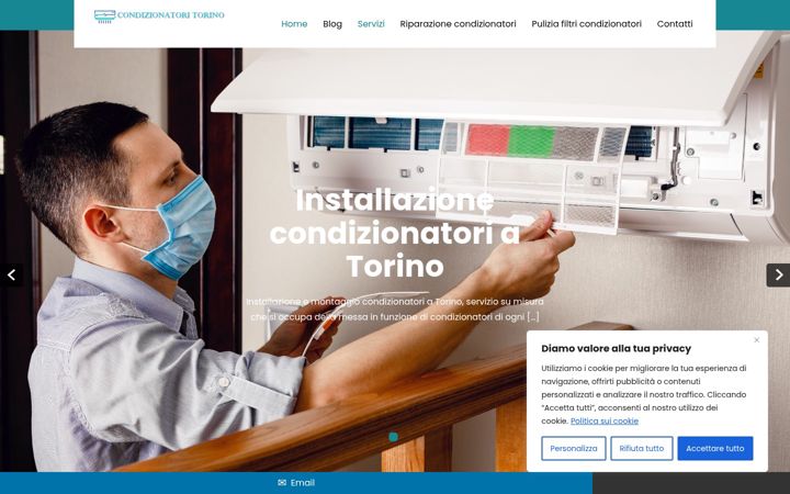 Screenshot of condizionatori-torino.net