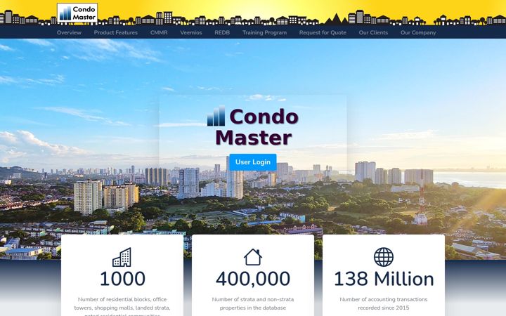 Screenshot of condo-master.com