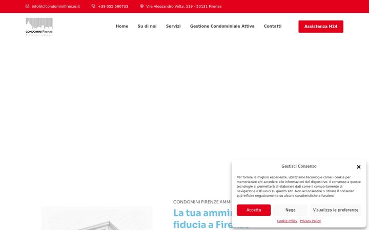 Snímek obrazovky condominifirenze.it