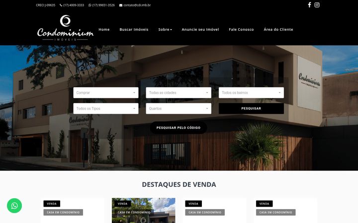 Képernyőkép: condominiumimoveis.com.br