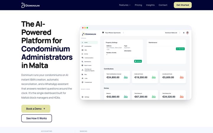 Screenshot of condominiumsoftware.mt