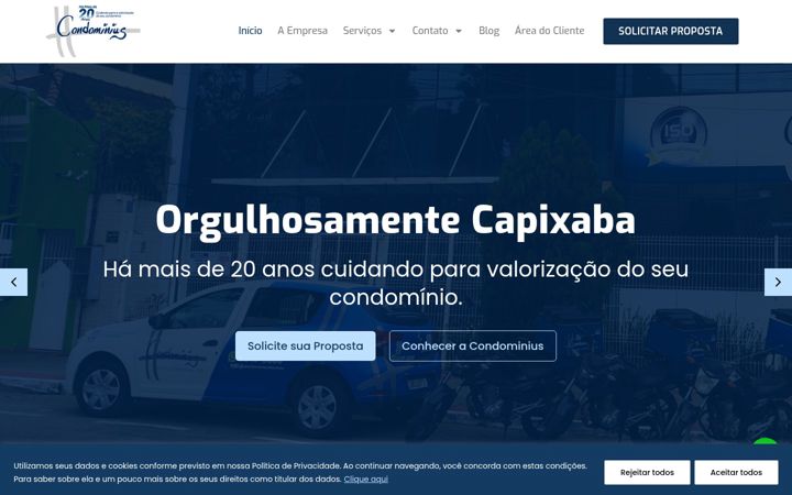 Screenshot of condominius-es.com.br