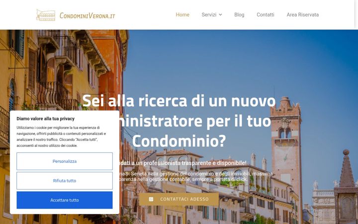 Screenshot of condominiverona.it