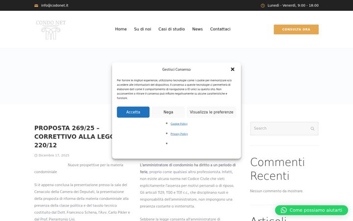 Screenshot of condonet.it